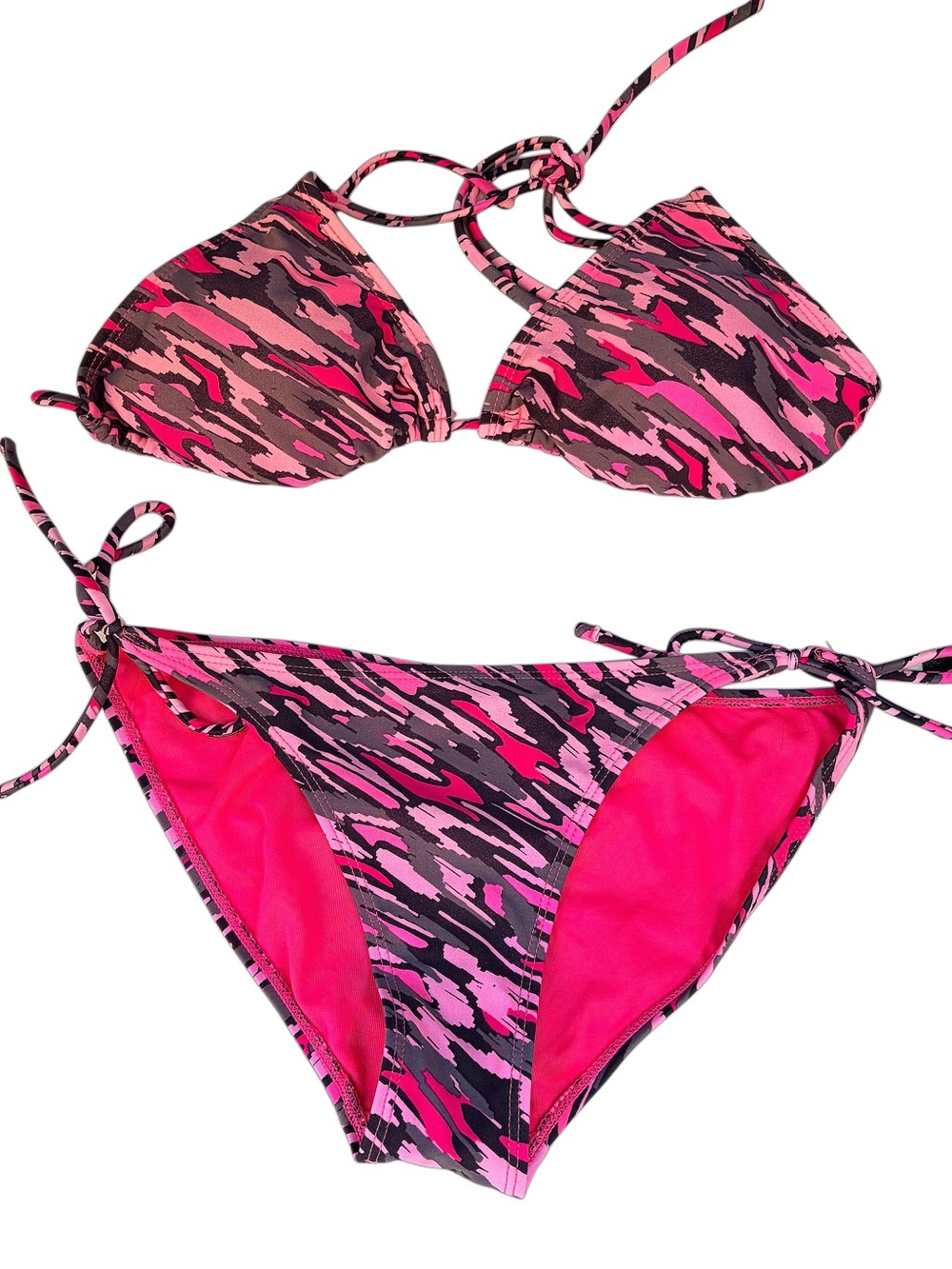 Pink Camo Triangle Bikini